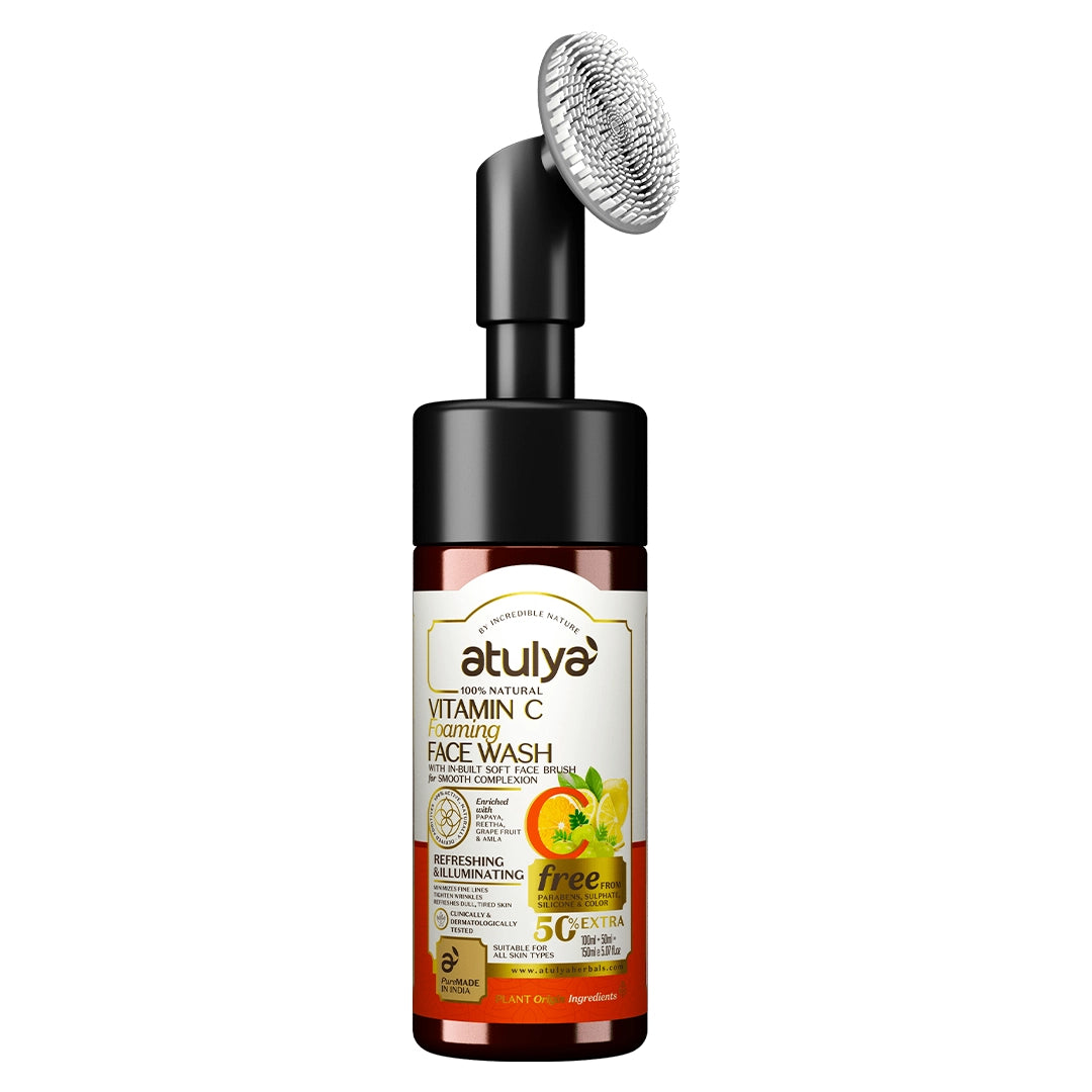 Vitamin C Foaming Face Wash with Silicon Brush - 150ml