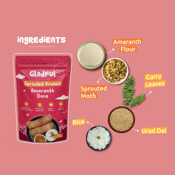 Sprouted Protein Amaranth Dosa Instant Mix