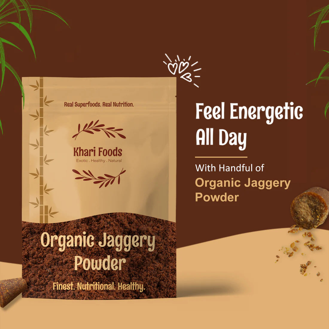 Organic Jaggery Powder - 1kg