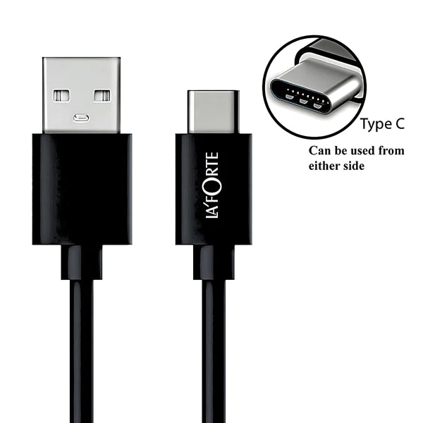 Dual Port Car Charger and Type C Cable with 2.4 Amps Output