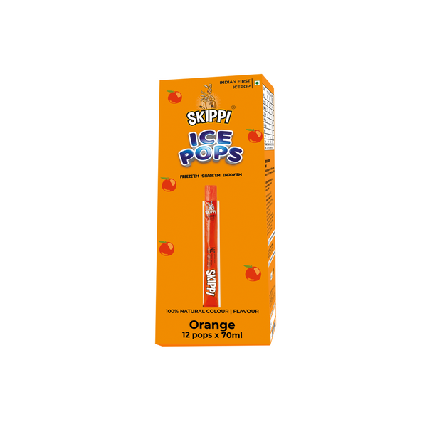 Natural Ice Pops - Orange Flavoured - (70ml x 12)