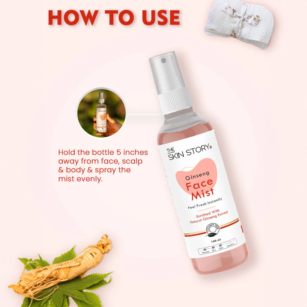 Face Mist with Ginseng Extract - 100ml