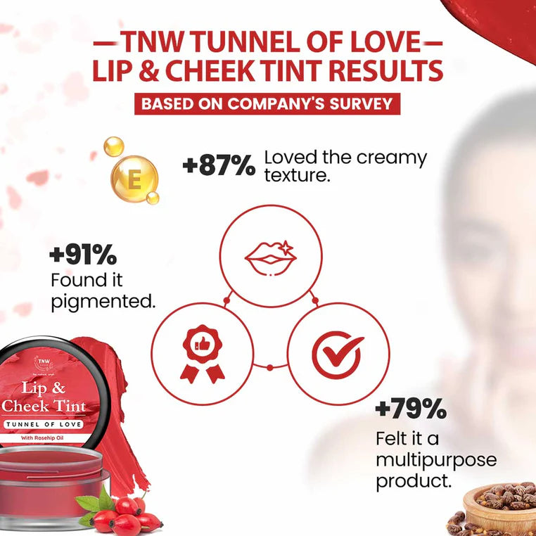 Lip and Cheek Tint with Rosehip Oil (5g)