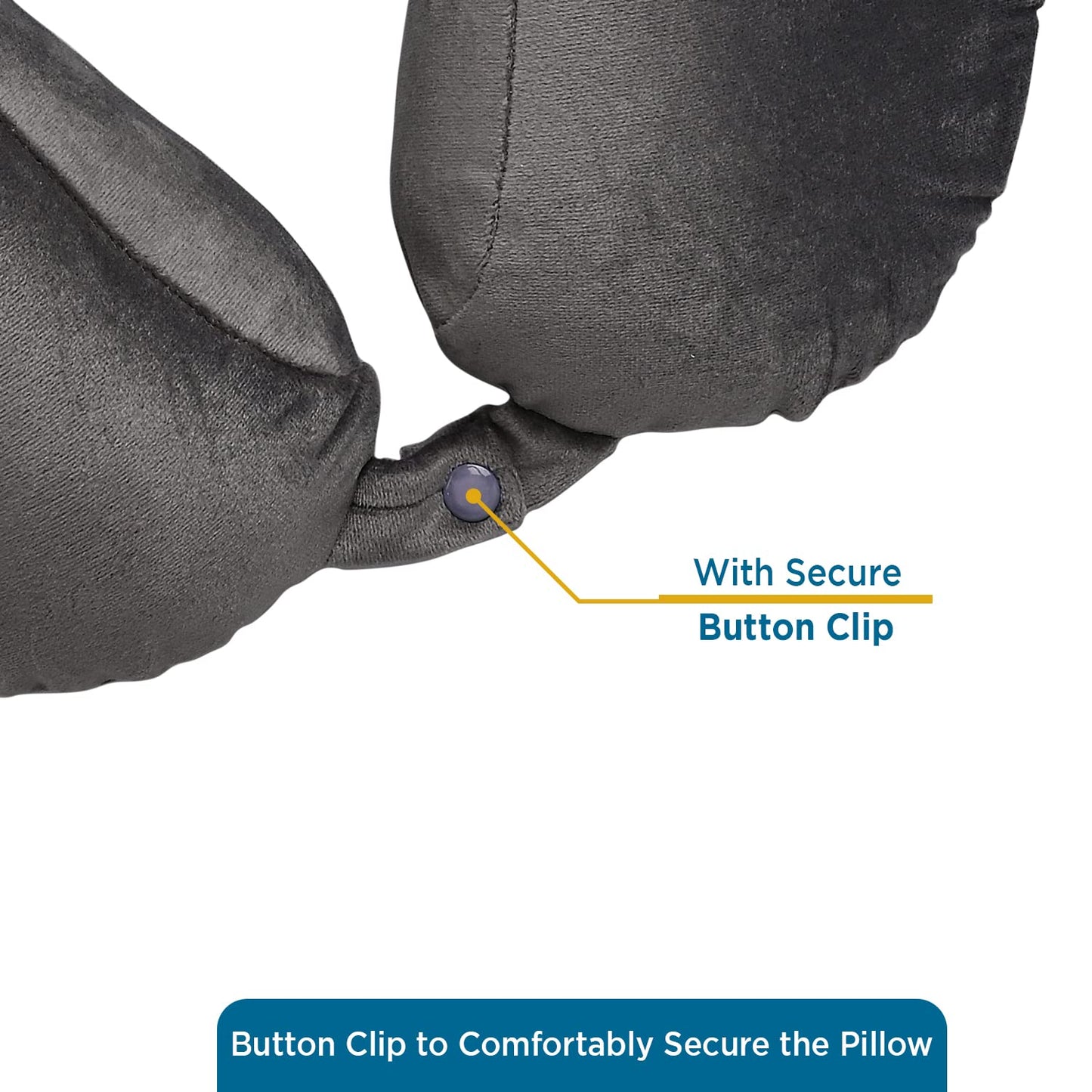 Microfiber Velvet Neck Travel Pillow