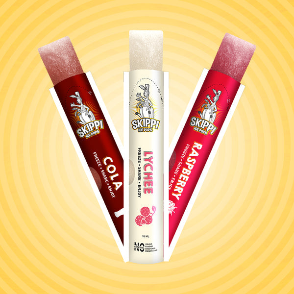 Natural Ice Pops - Cola, Lychee, Raspberry - (32ml x 12)