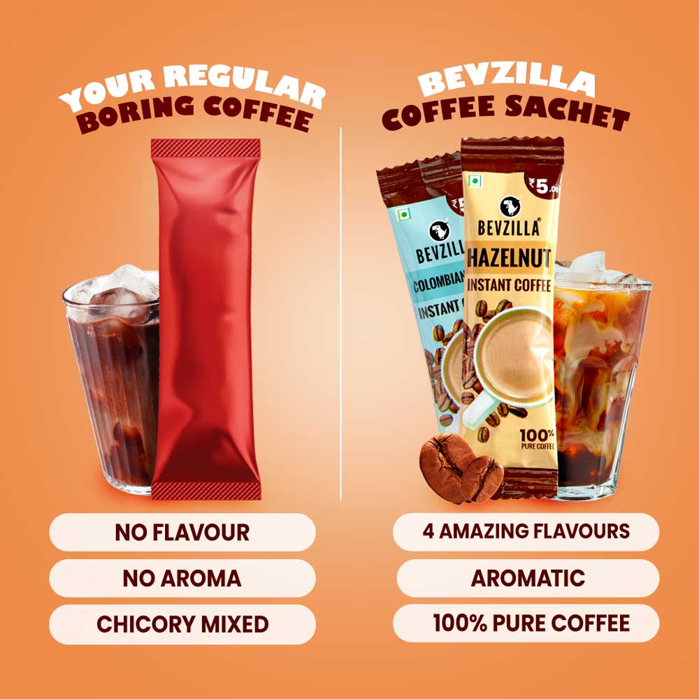 25 Coffee Sachets and Shaker Bottle Combo