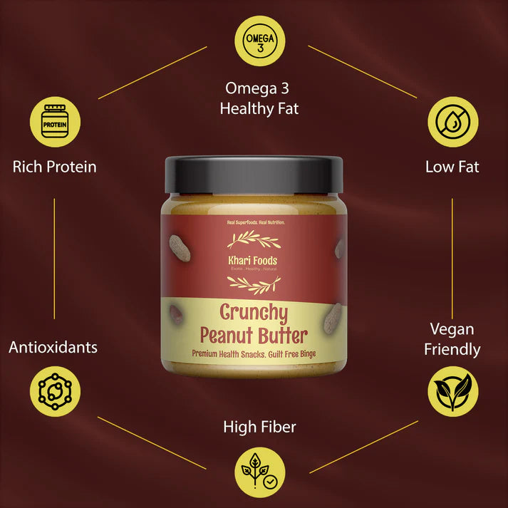 Natural Crunchy Peanut Butter - 300g