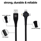 Blaze Trinity 2.0 - 3 in 1 Braided Charging Cable