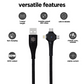 Blaze Trinity 2.0 - 3 in 1 Braided Charging Cable