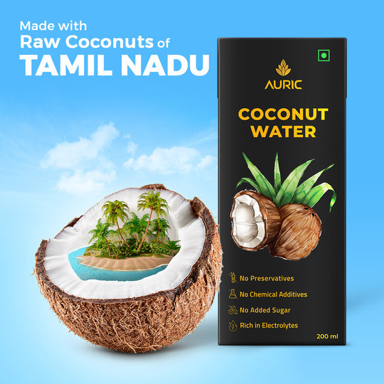 Tender Coconut Water Energy Drink with No Added Sugar - 200ml each