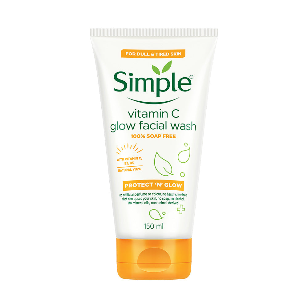 Vitamin C Facial Wash with Vit C, B3, B5, Natural Yuzu Lemon