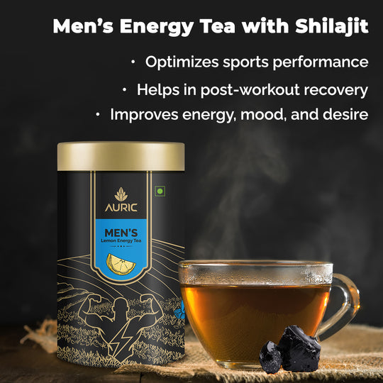 Men's Energy Tea Mix - Lemon Flavoured - with Shilajit and 13 More Herbs