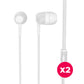 Nail - In-Ear Wired Earphones - Pack of 2