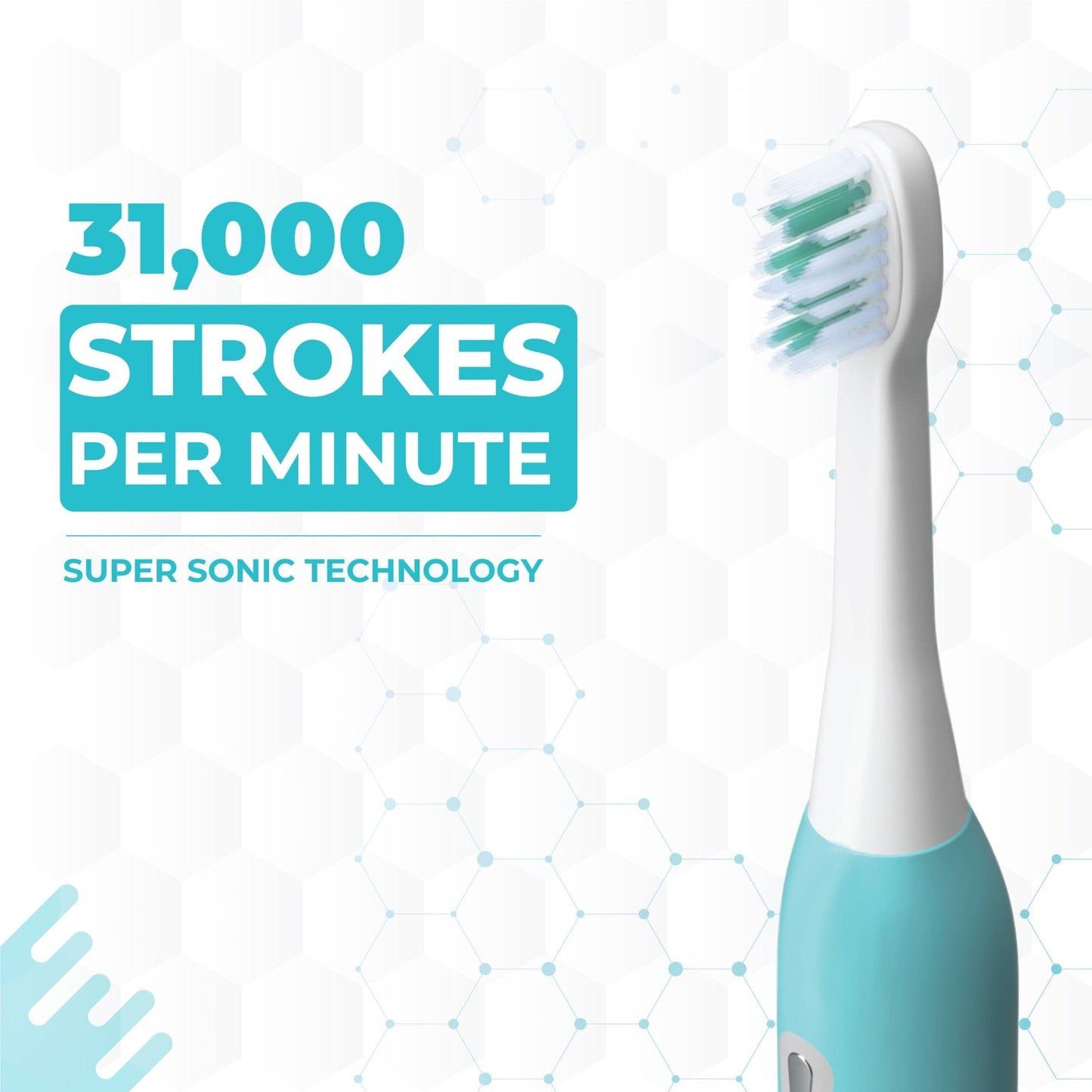 Ultra Flow - Electric Toothbrush with 2 Extra Brush Heads