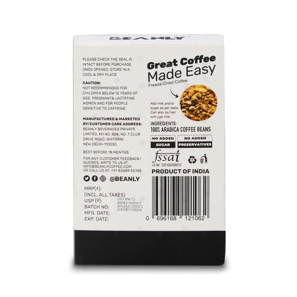 Assorted Flavoured Instant Coffee Sachets with Frother