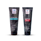 Charcoal face wash and peel off mask combo