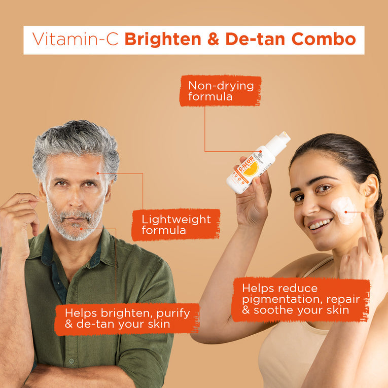 Vitamin C Brighten and De-Tan Combo